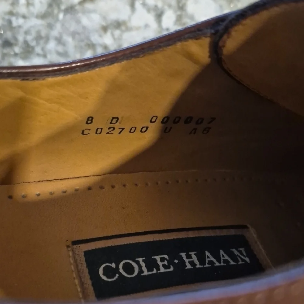 Cole Haan Hawthorne Brown Leather Men's Oxfords